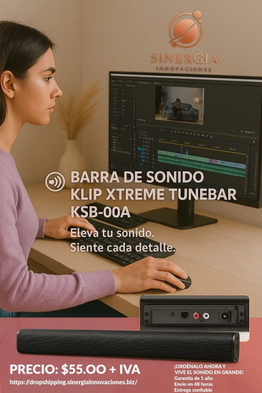 Barra de sonido Klip Xtreme Tunebar KSB-00A