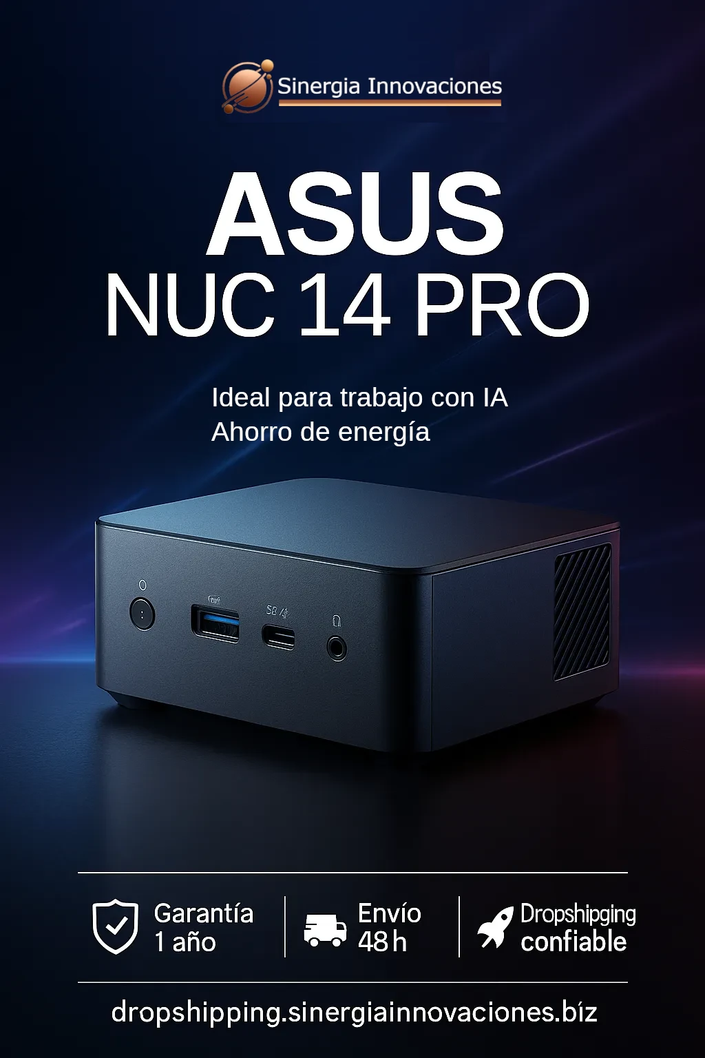 Guía de consumo de la Mini Asus 14 Pro Intel Core Ultre 7 155H para IA